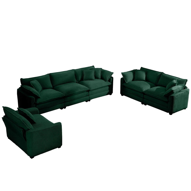 Elegant Oversized Sectional Sofa Set With Deep Seats And Flexible Layout by Unique Piece Furniture