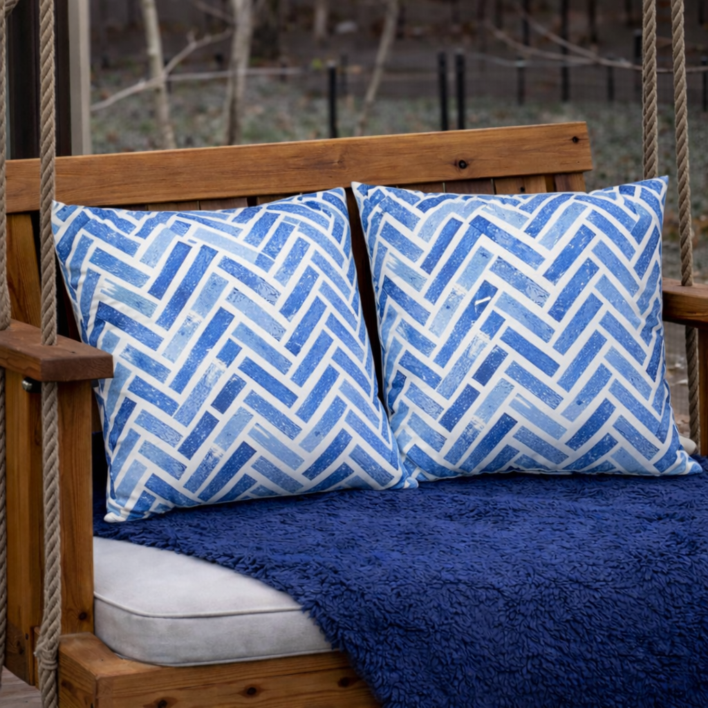 4 Pack Outdoor Pillow Covers - Water-Repellent Decorative Cushions, photo 4 of 8