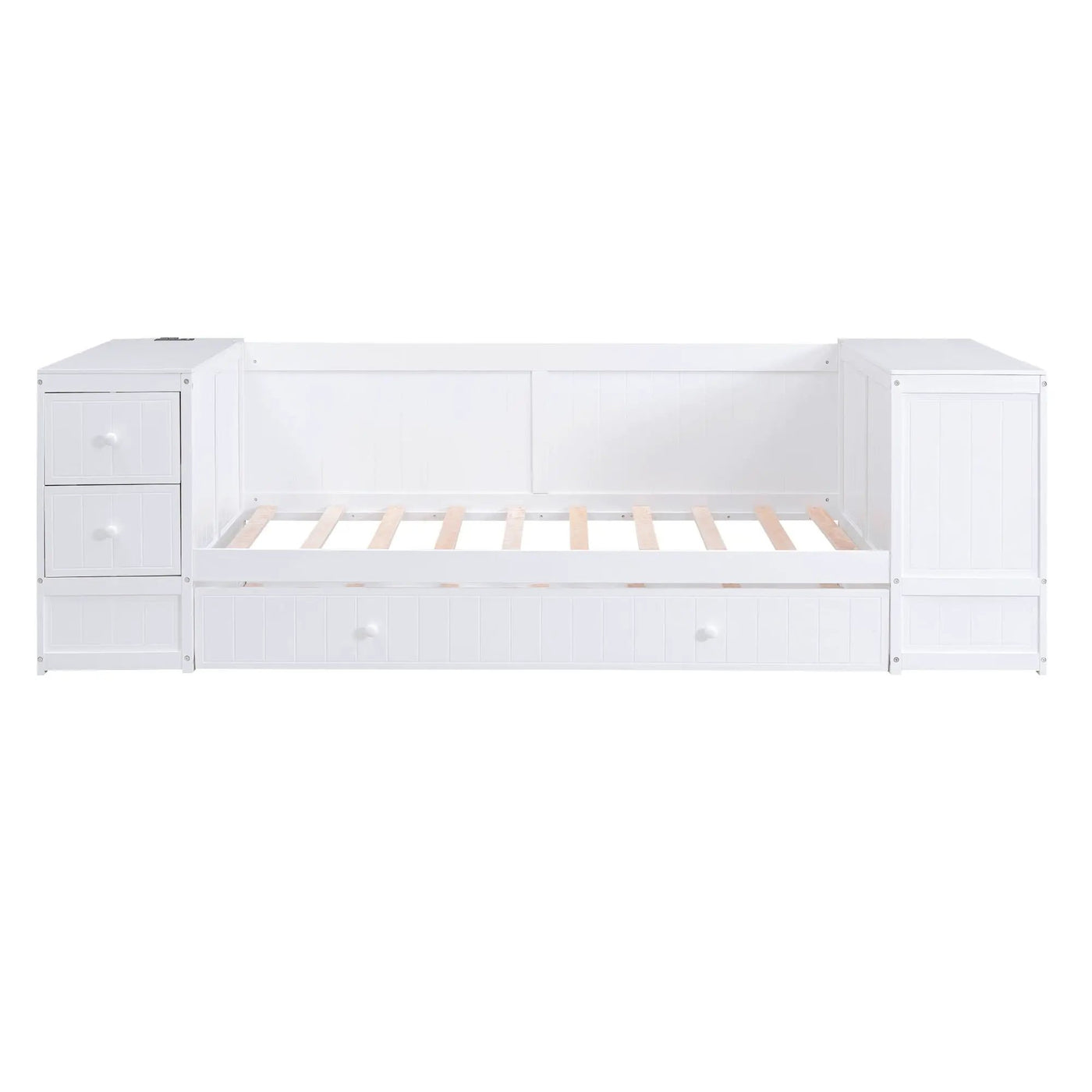 Daybed With Storage Arms, Trundle And Charging Station by HouseOfZazla