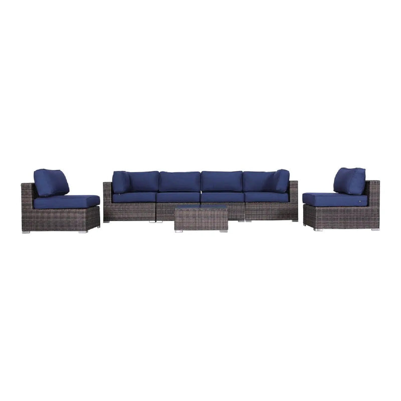 Seating Set With Cushions Handcrafted Wicker Design by Unique Piece Furniture
