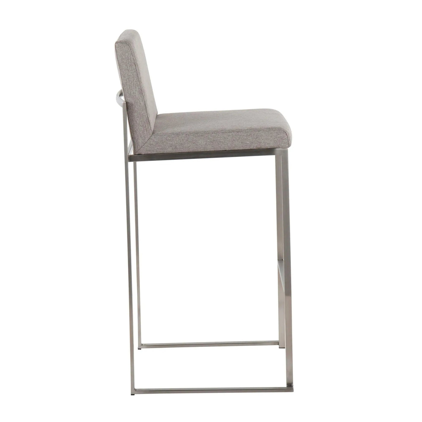 Fuji - Contemporary And Modern Elegance High Back Barstool by HouseOfZazla