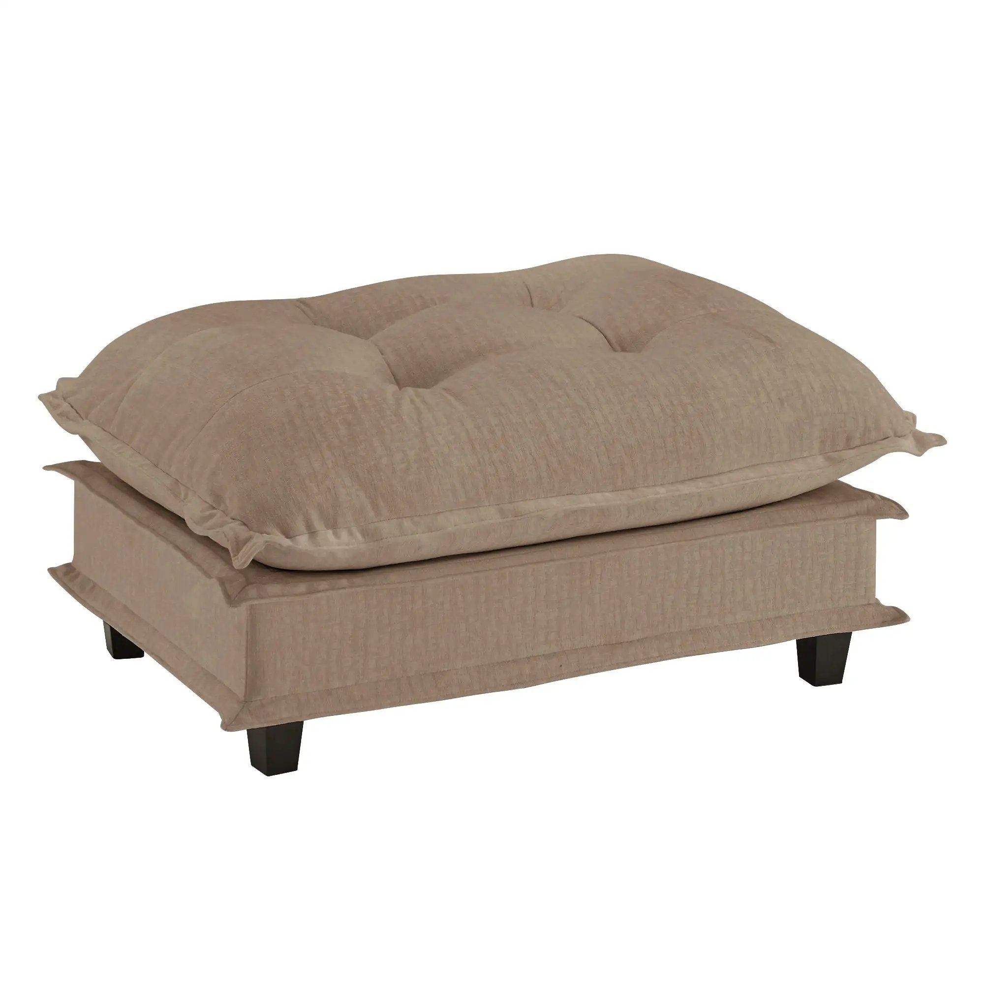 73 Ottoman Chenille - Light Coffee by HouseOfZazla
