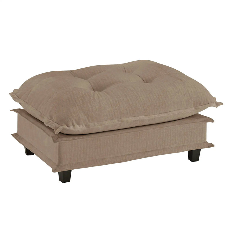 73 Ottoman Chenille - Light Coffee by HouseOfZazla