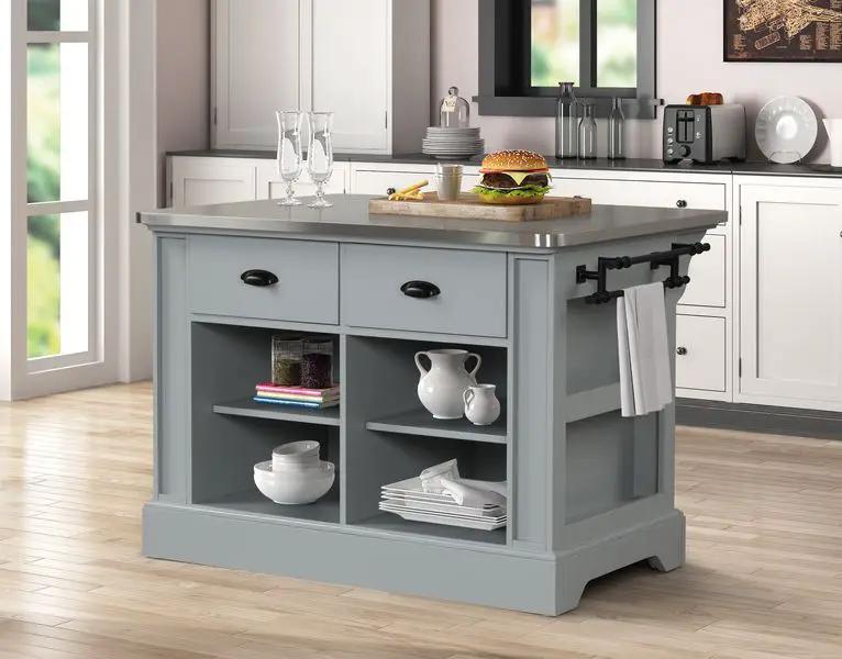Urrur - Kitchen Island - Gray by Unique Piece Furniture