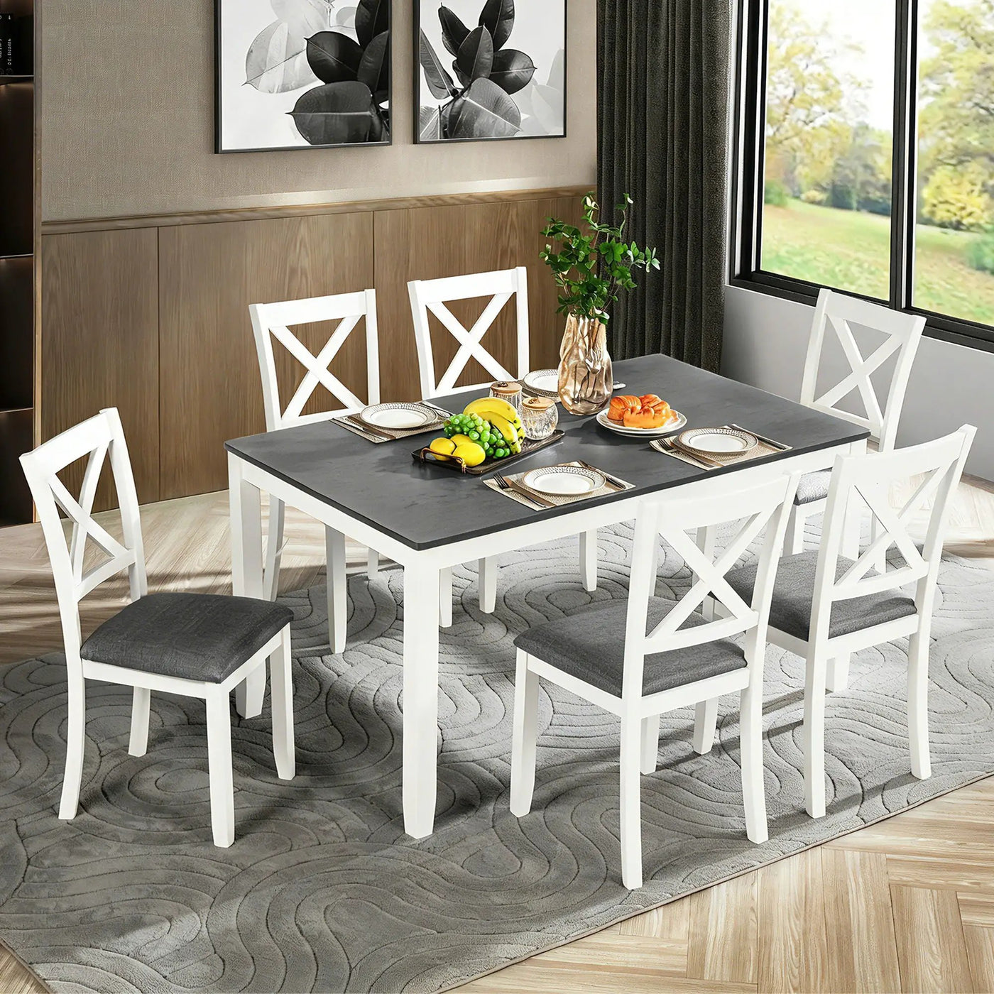Kitchen Dining Set, Rectangular Dining Table by Unique Piece Furniture