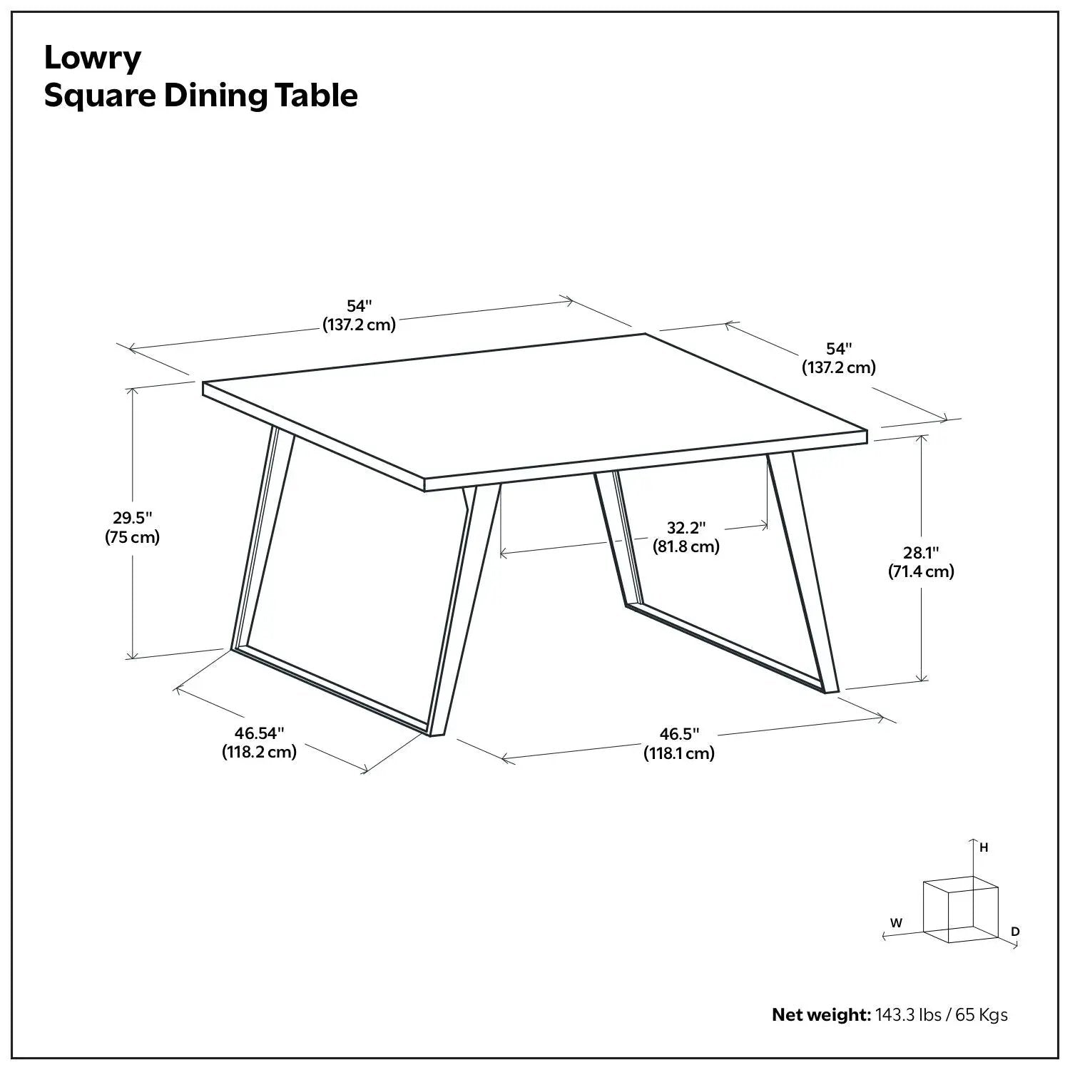 Lowry - Handcrafted Square Dining Table by Unique Piece Furniture