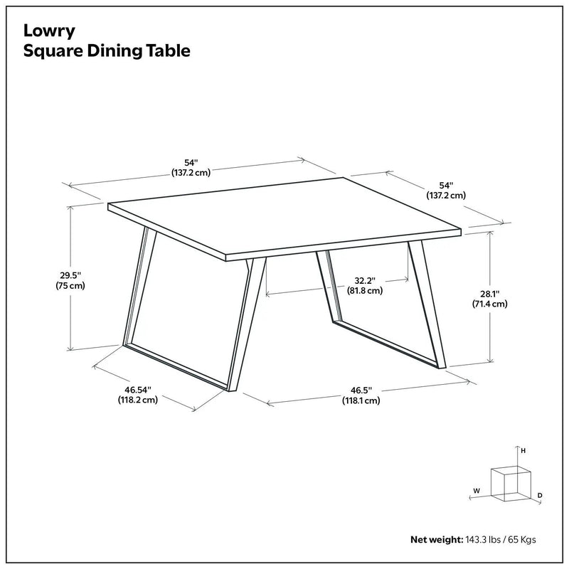 Lowry - Handcrafted Square Dining Table by Unique Piece Furniture