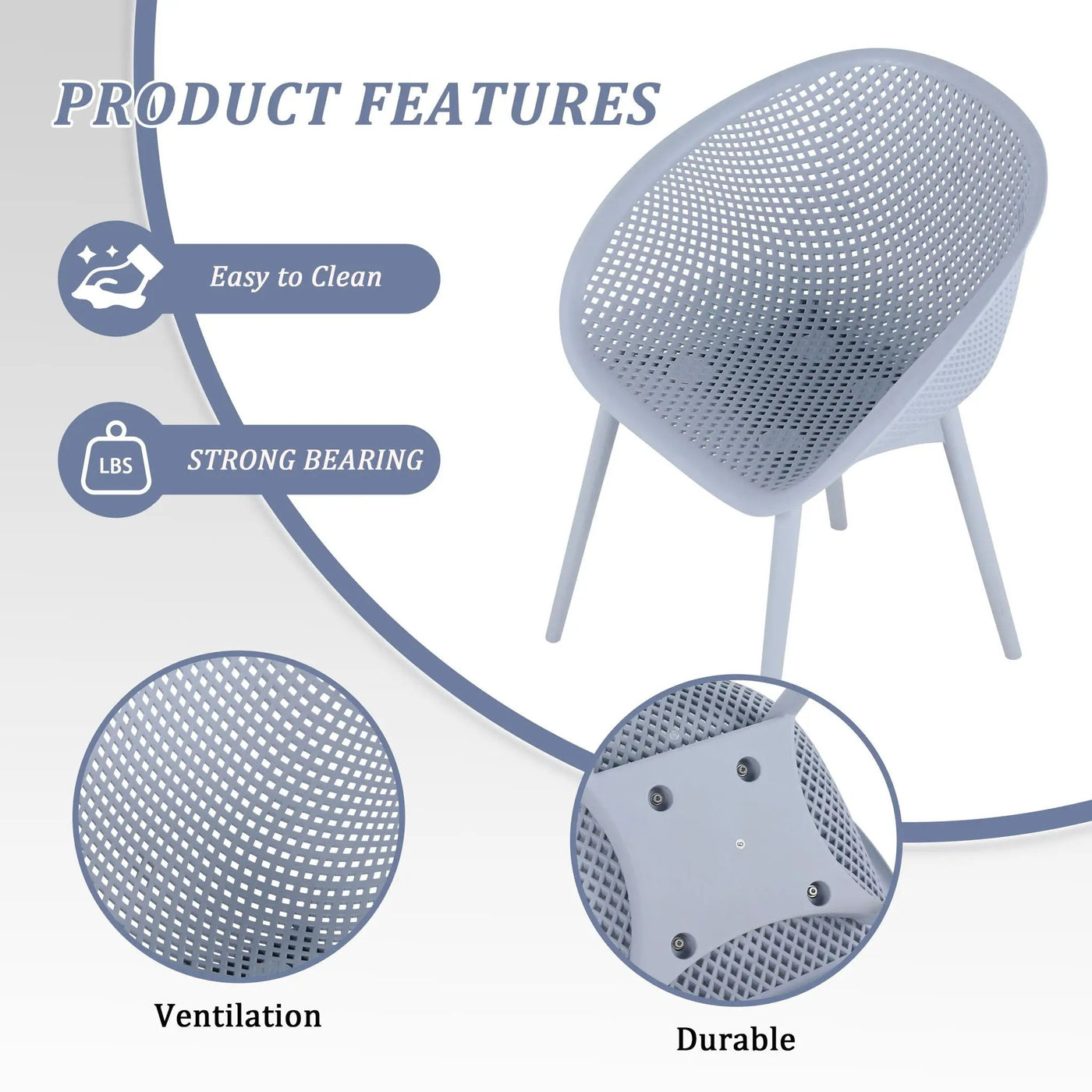 Modern Lounge Chair Set With Round Table by Unique Piece Furniture