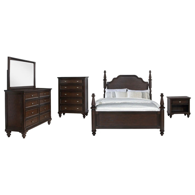 Andover 5-piece California King Bedroom Set Dark Oak by Unique Piece Furniture