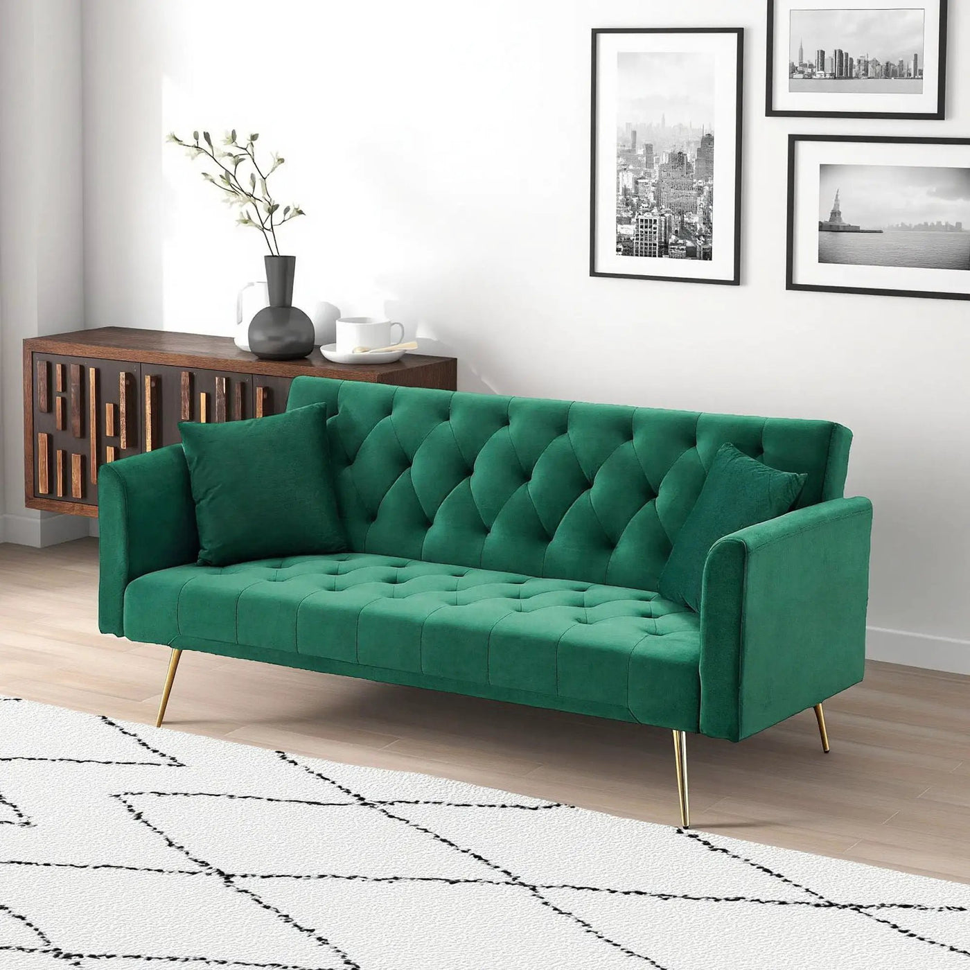 Convertible Double Folding Living Room Sofa Bed by Unique Piece Furniture