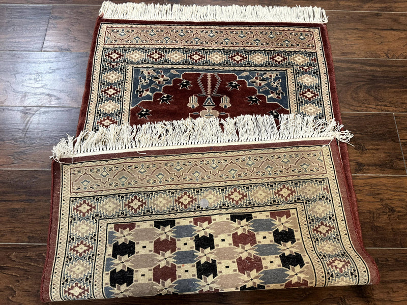 Small Pakistani Bokhara Prayer Rug 2.7 x 4 by Jewel Rugs