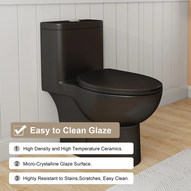 Tornado Flush One-Piece Toilet with Comfort Chair Seat by HouseOfZazla