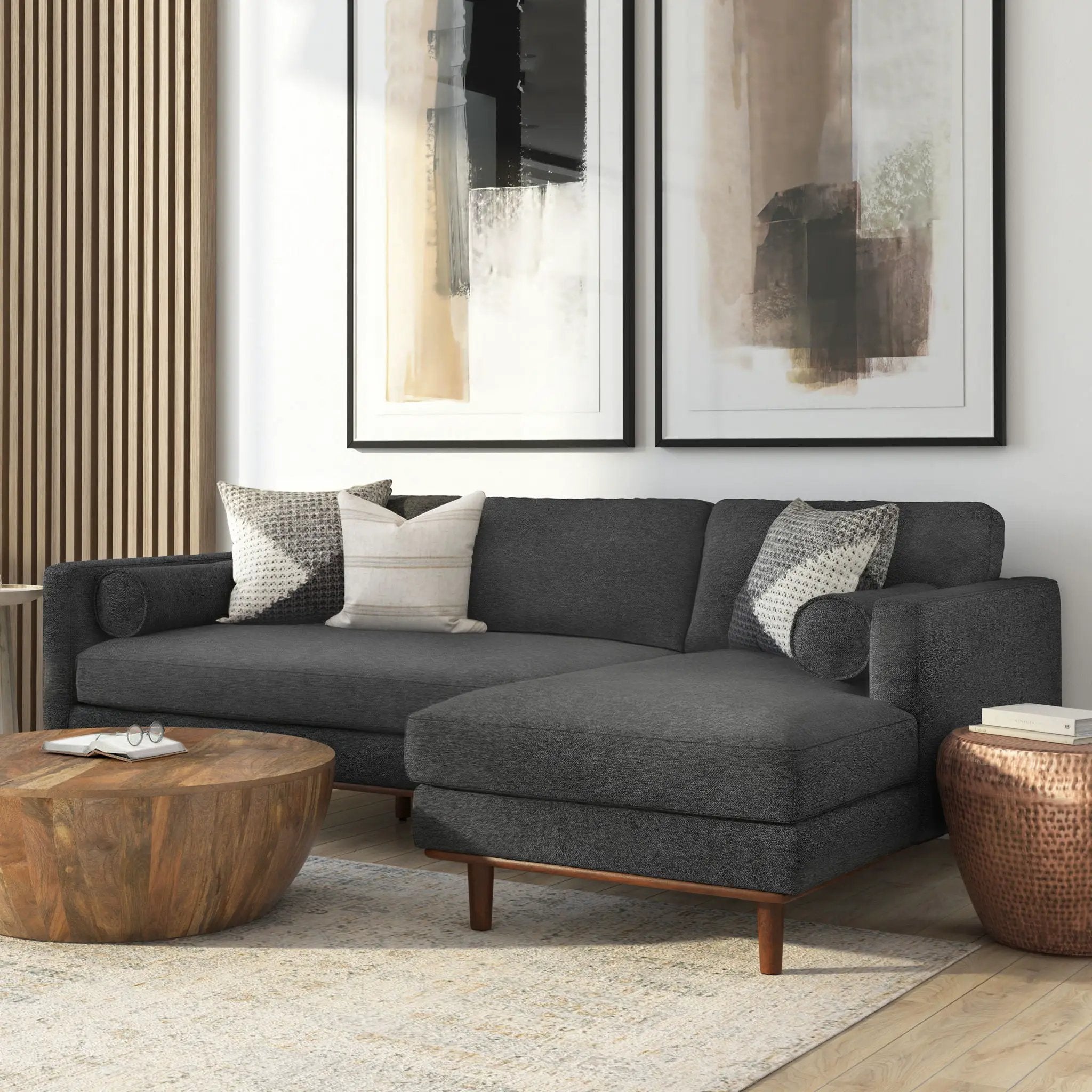Morrison - Upholstered Sectional Sofa by HouseOfZazla