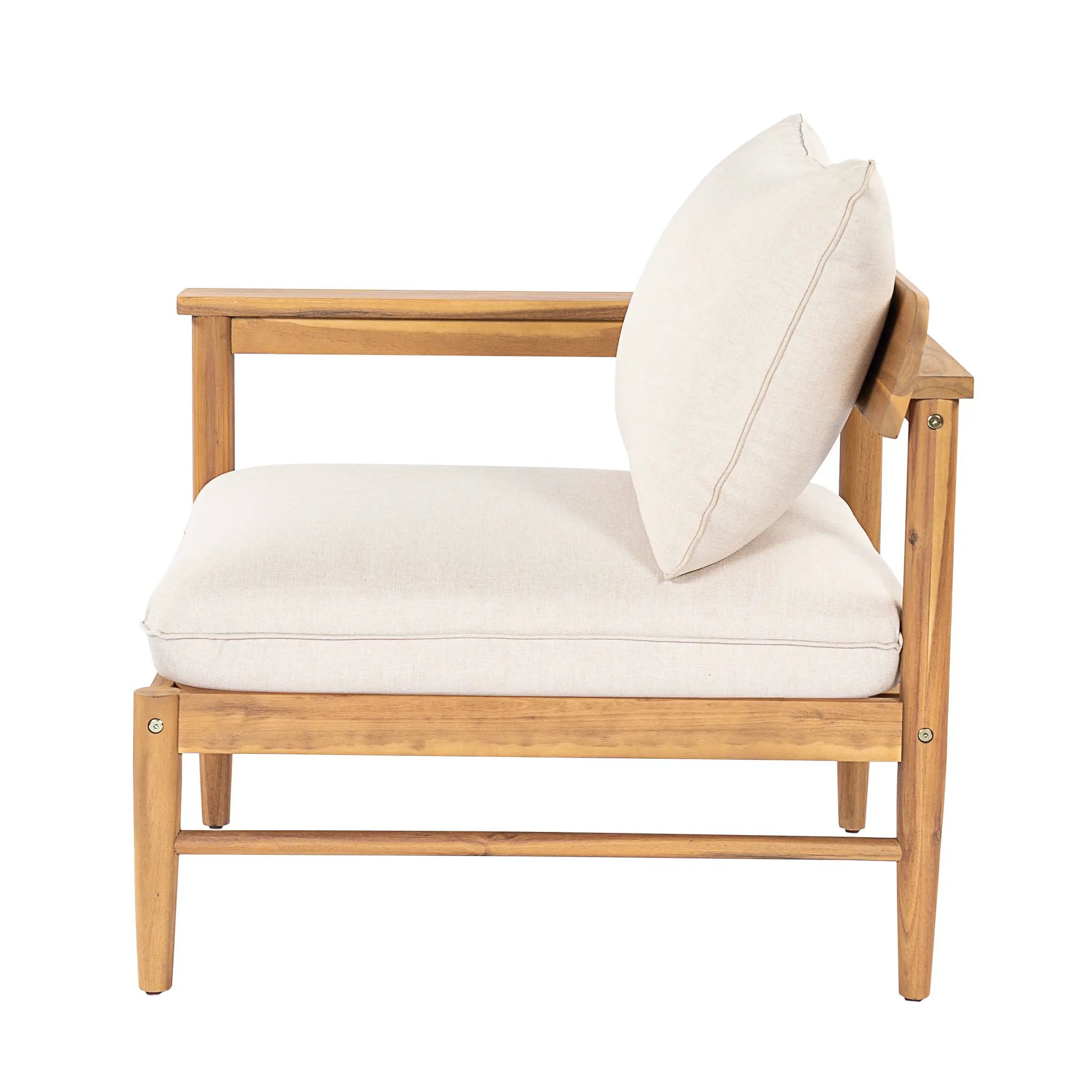 Terassi Outdoor Acacia Wood 4 Seater Sofa by HouseOfZazla