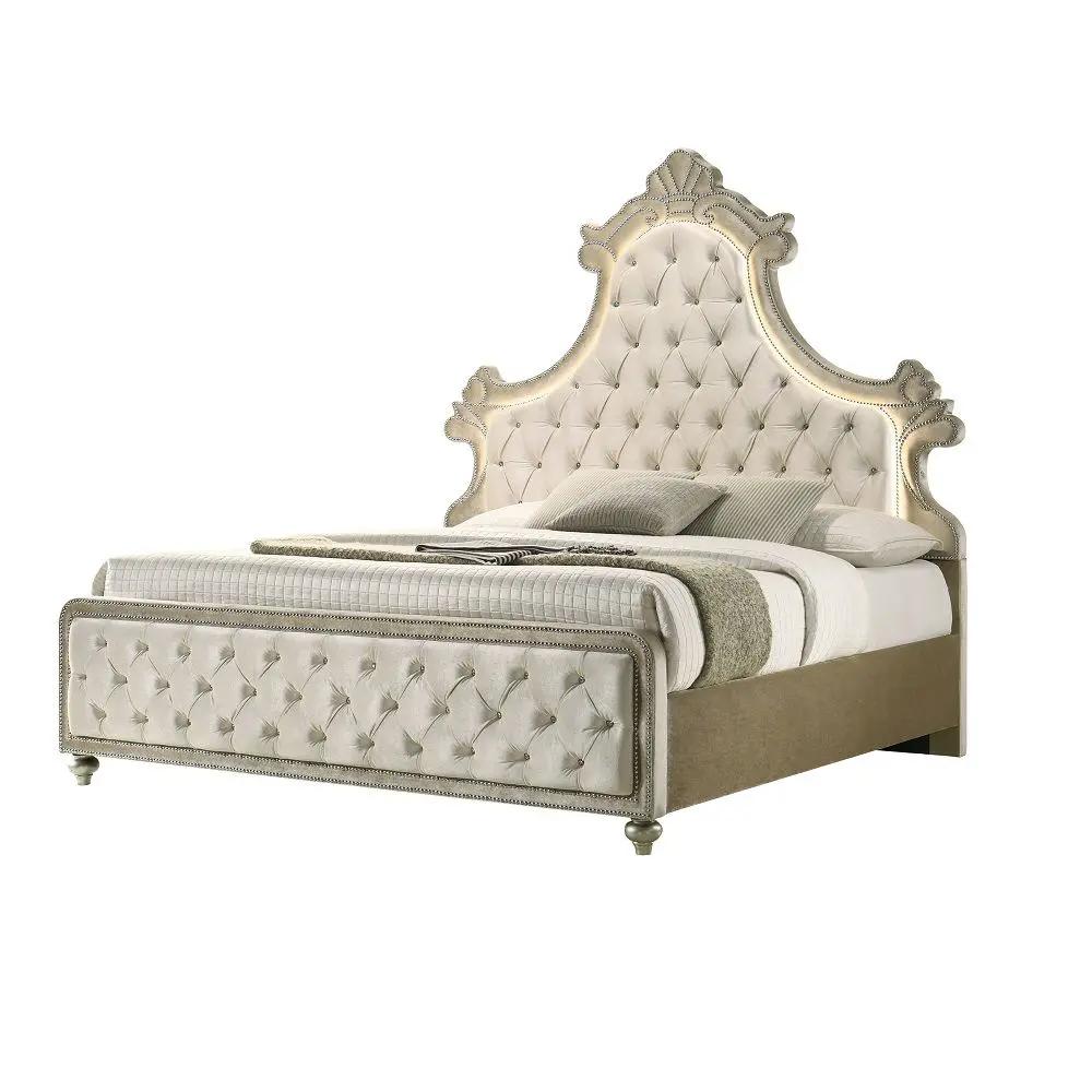 Lucienne - Bed With LED by Unique Piece Furniture