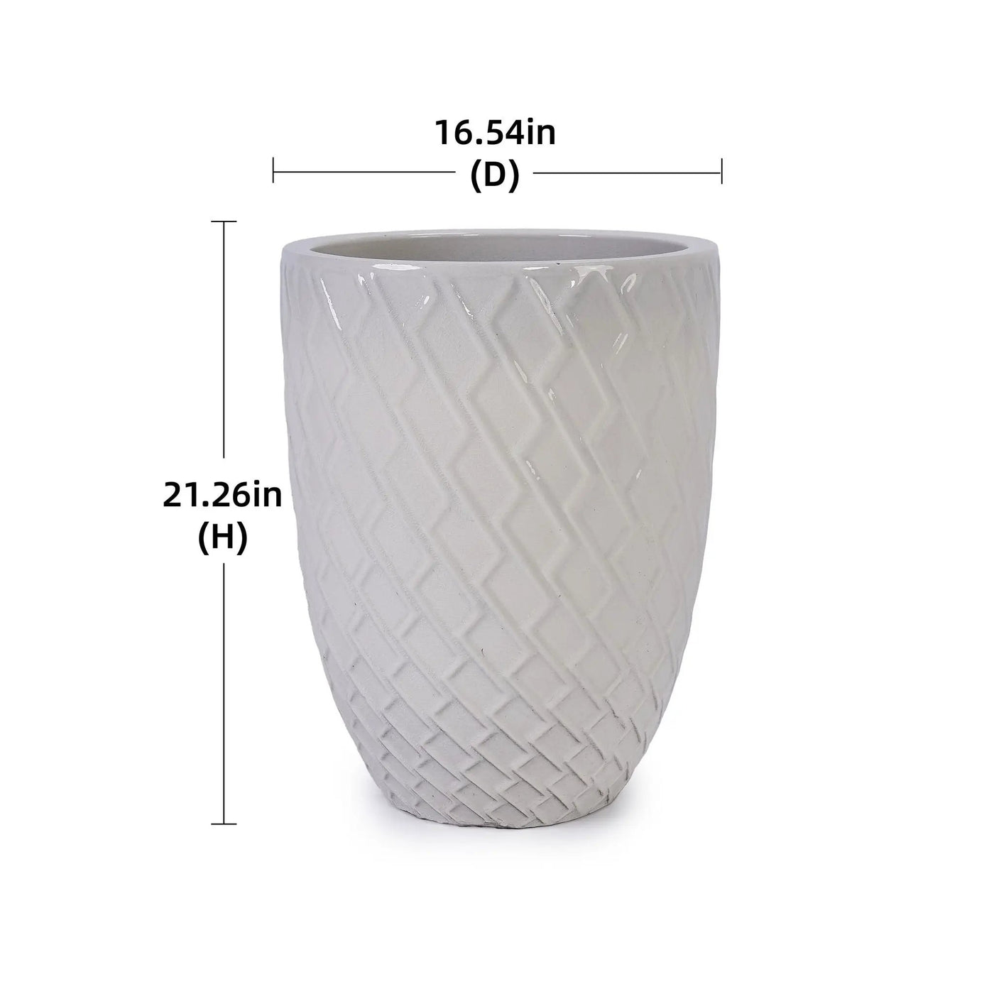 Ceramic Flowerpot, Planter For Patio, Garden, Windowsill by HouseOfZazla