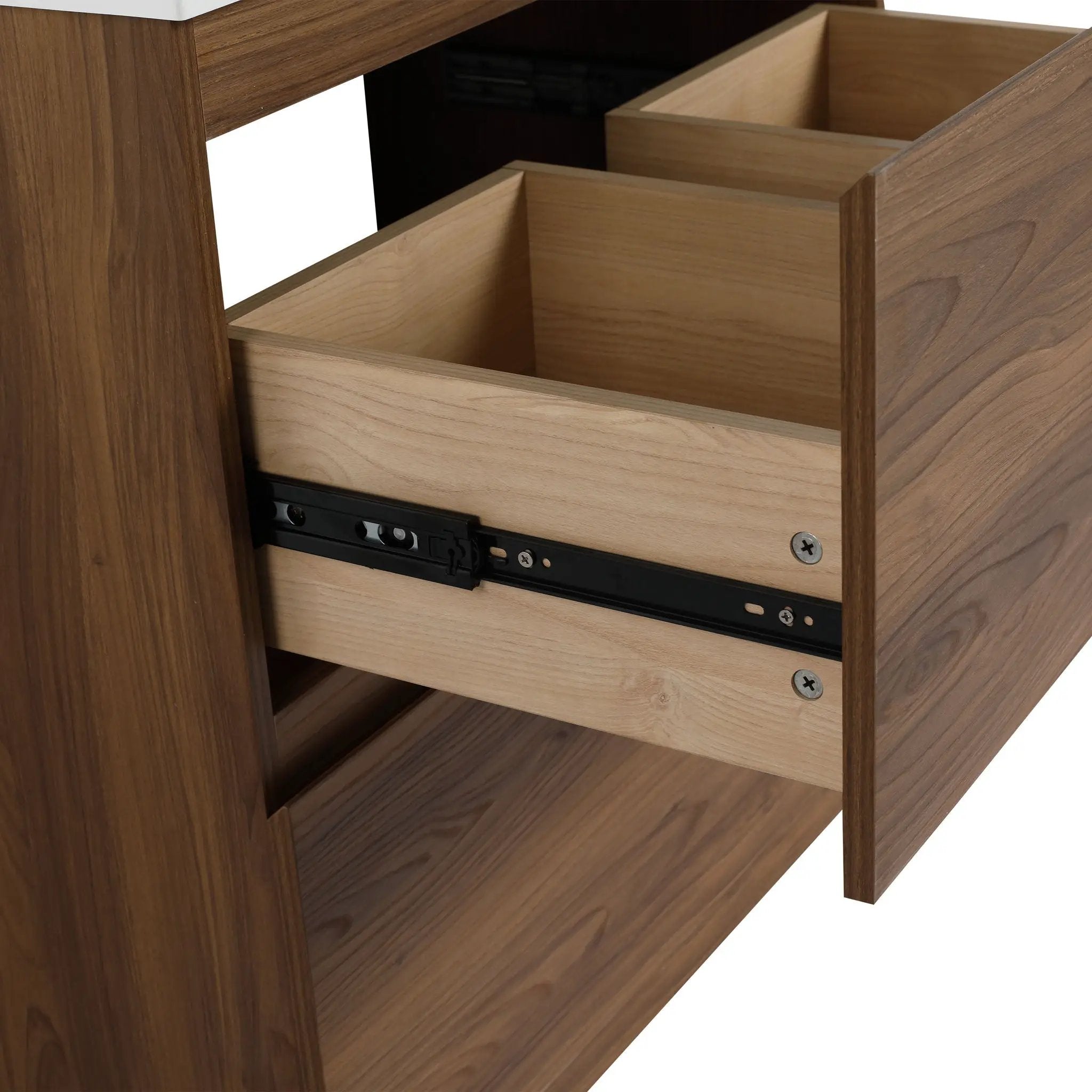 Modern Freestanding Bathroom Vanity Cabinet With Double Drawer by Unique Piece Furniture