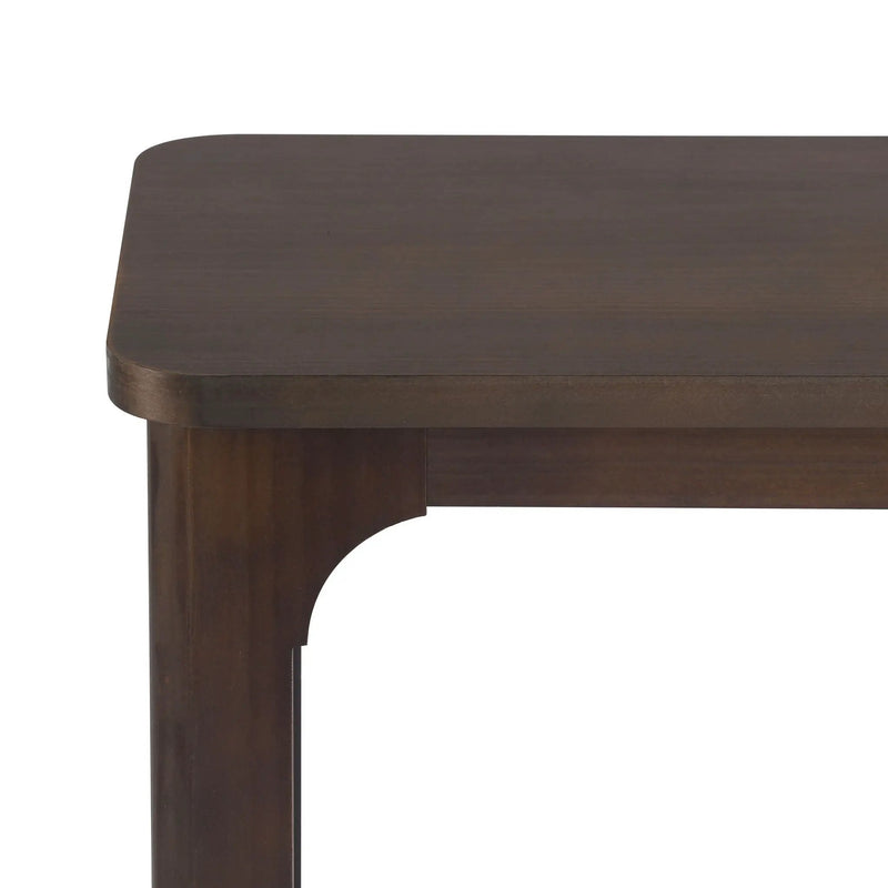 Console Table With Open Arch Cutouts For Living Room Hallway - Espresso by HouseOfZazla