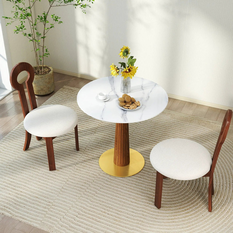 Modern Round Dining Table by HouseOfZazla