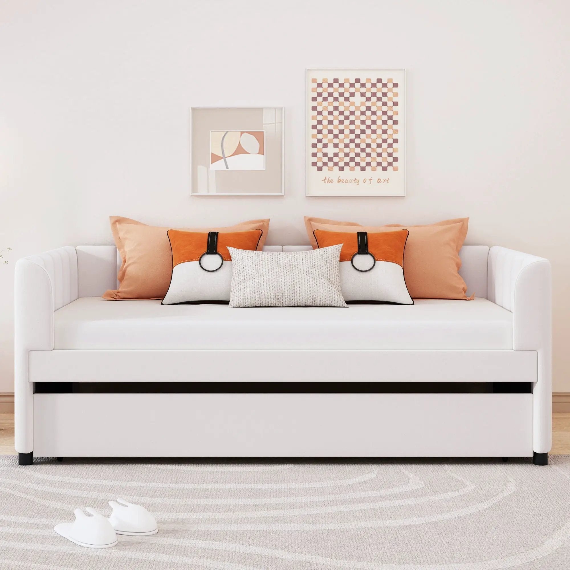 Upholstered Daybed With Ergonomic Design Backrest by Unique Piece Furniture