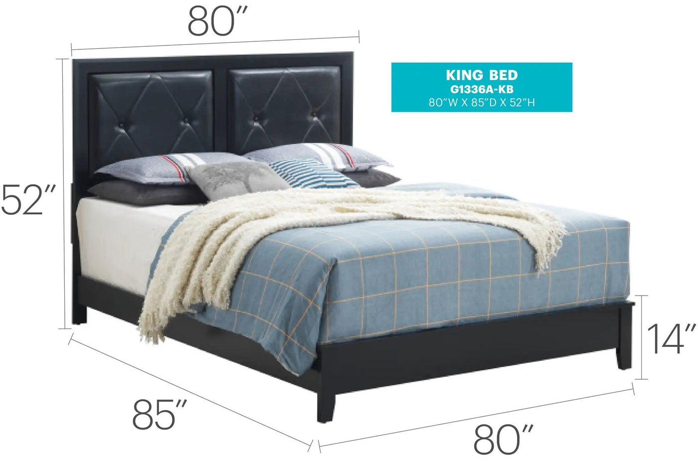 Padded Headboard Bed by HouseOfZazla