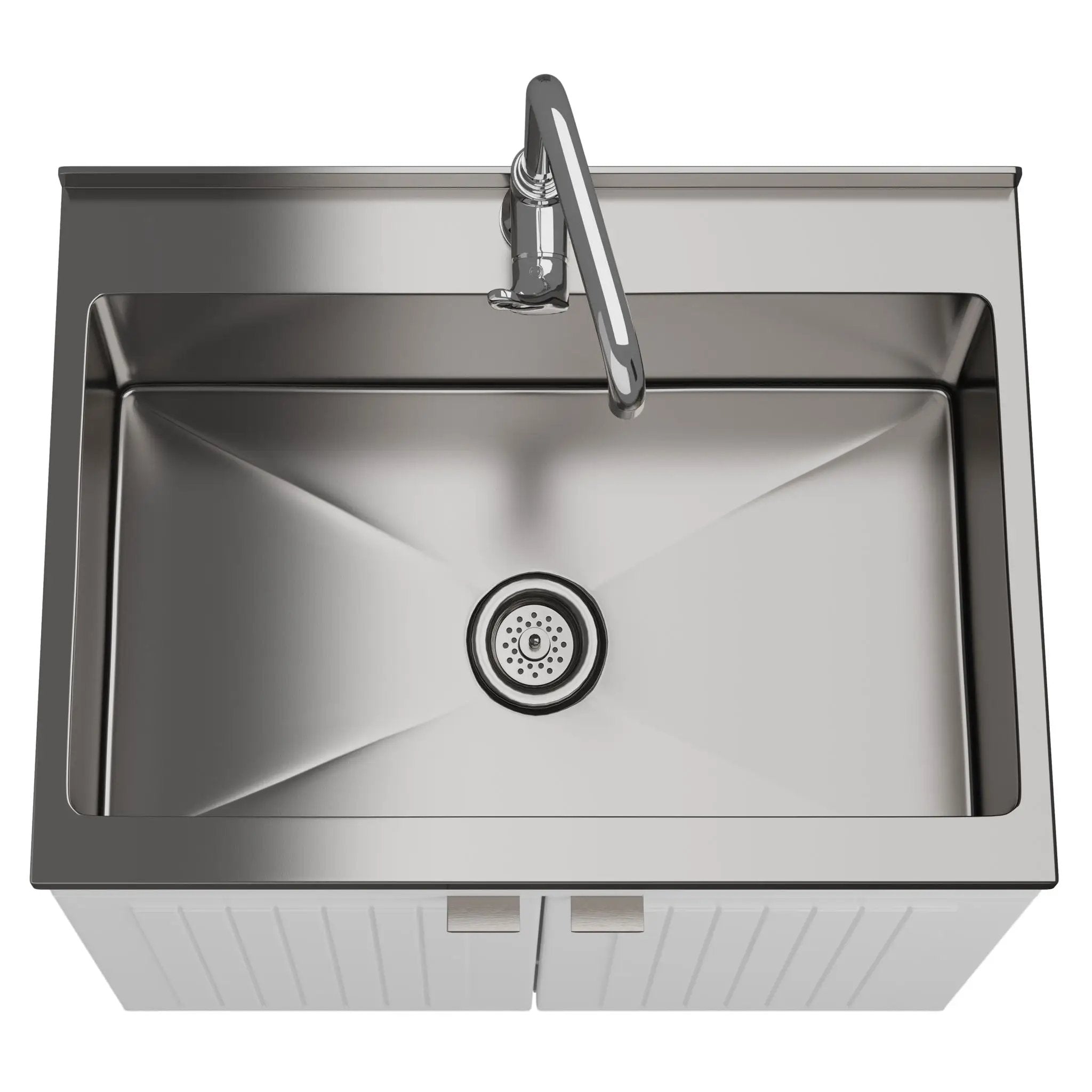 Murphy - Laundry Cabinet & Faucet And Stainless Steel Sink by Unique Piece Furniture