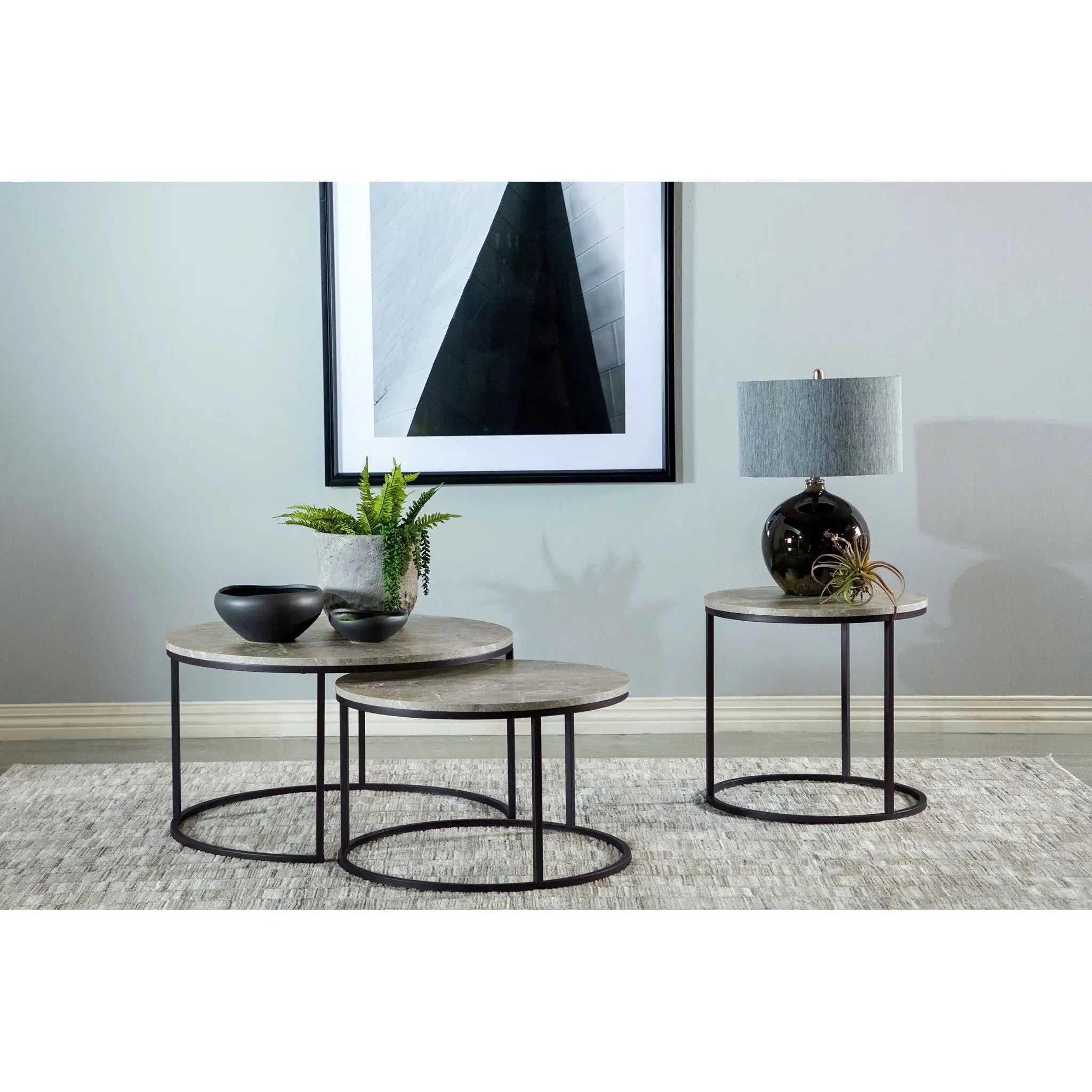 End Table - Gray / Gunmetal by HouseOfZazla