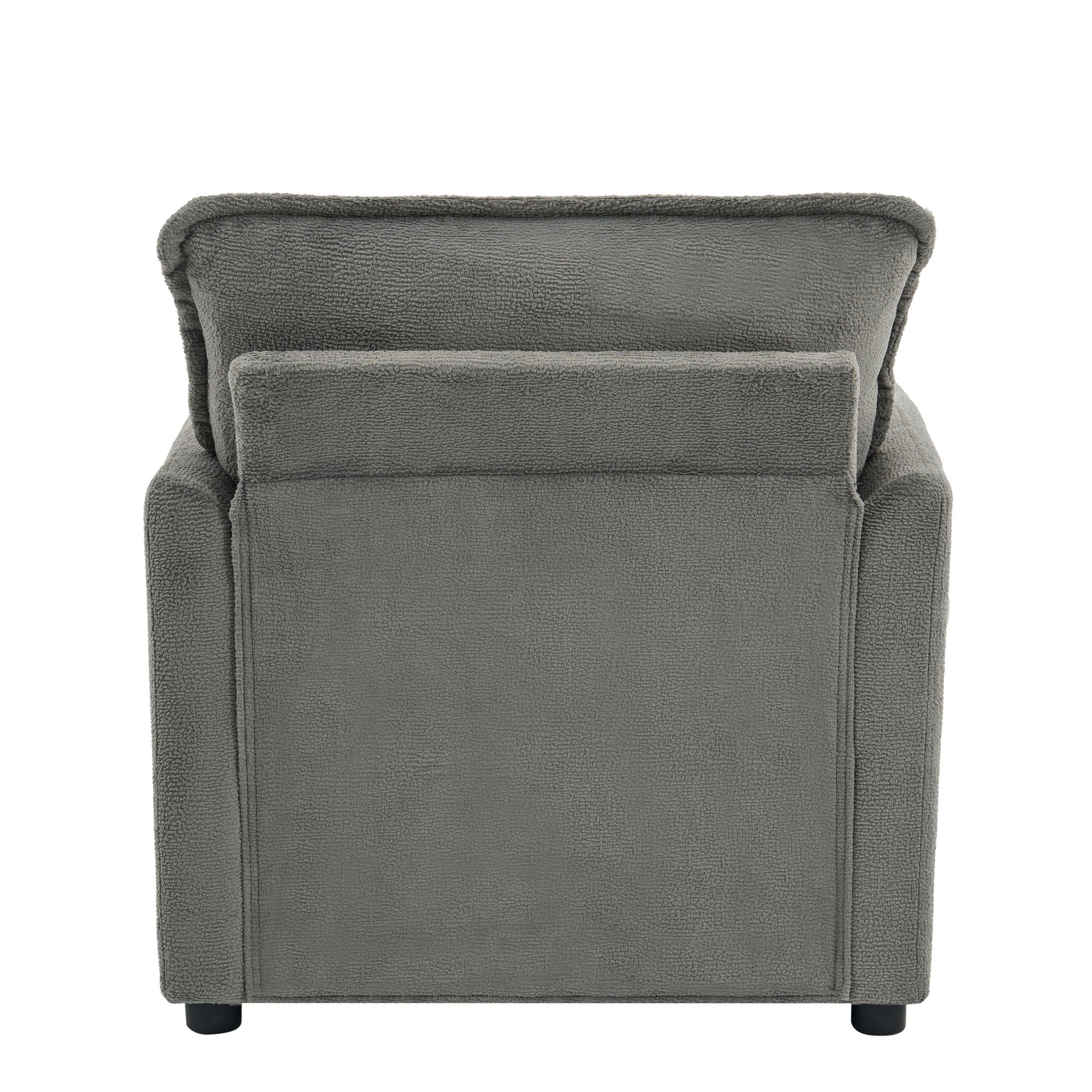 Modern Single Seat Accent Chair With Side Storage Pockets by HouseOfZazla
