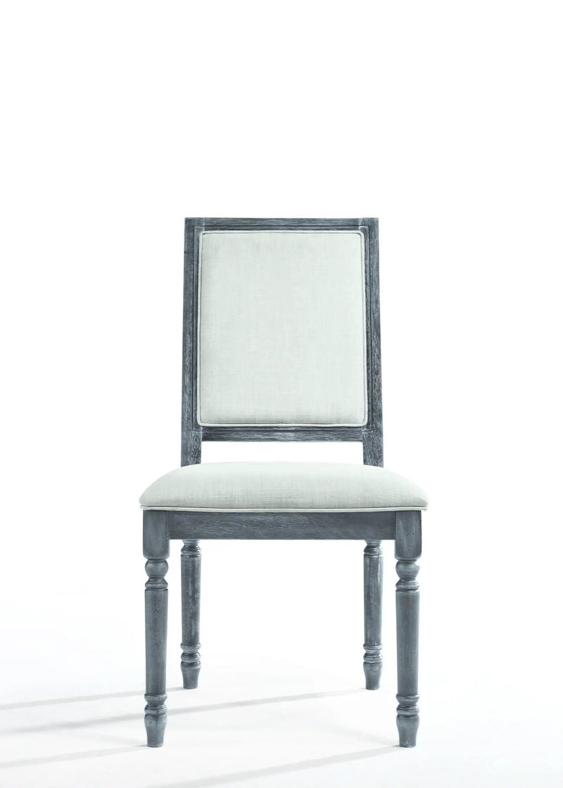 Leventis - Weathered Side Chair - Cream / Gray by Unique Piece Furniture