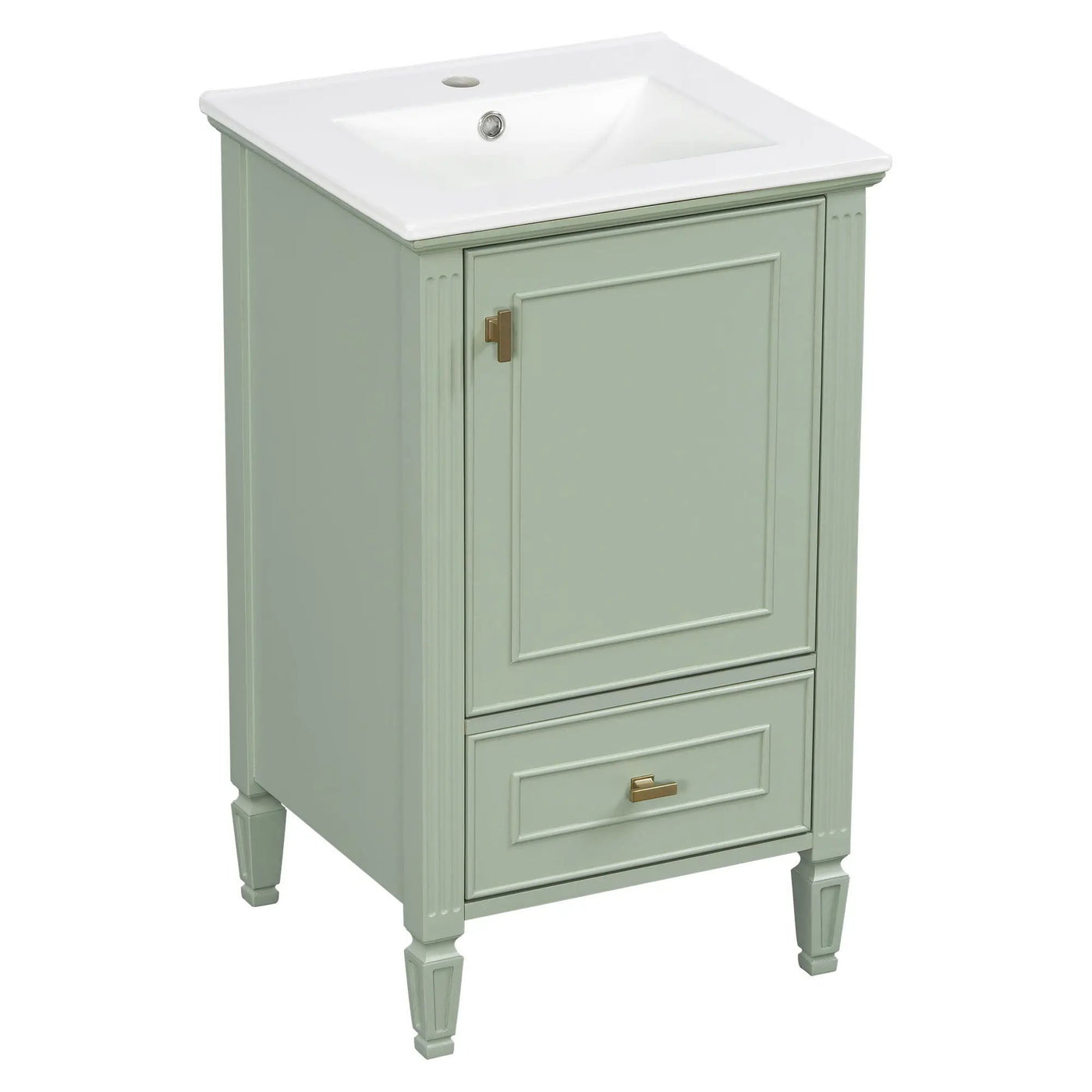 Retro Bathroom Vanity With Sink by HouseOfZazla