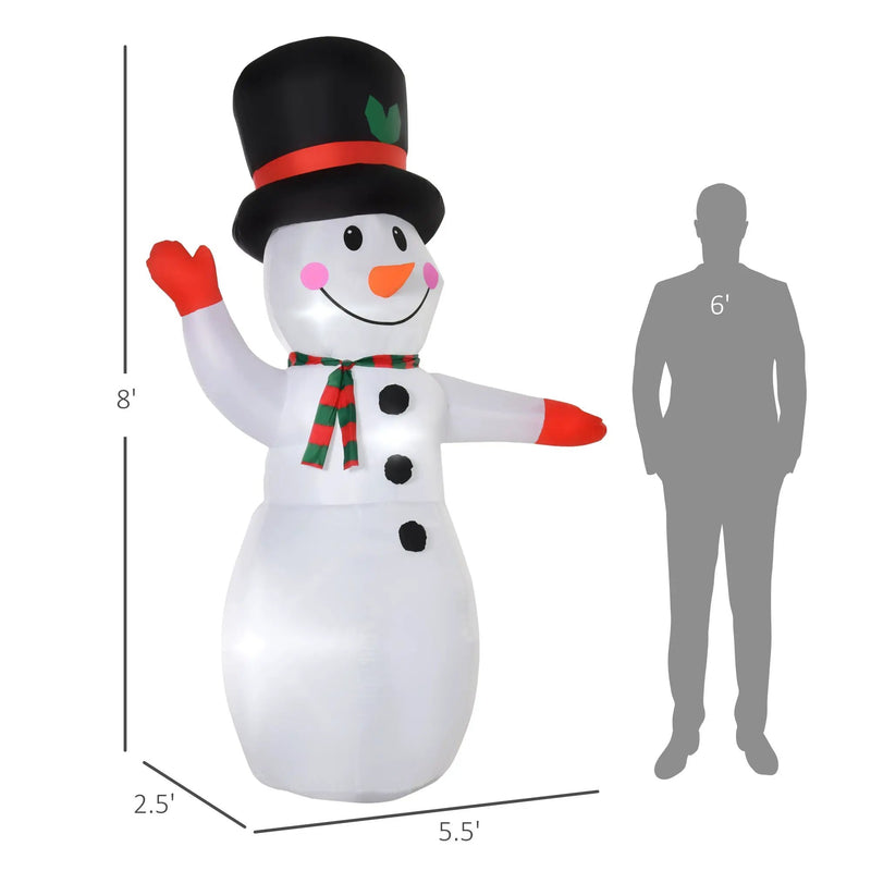 Christmas Inflatables Outdoor Decorations Snowman by HouseOfZazla
