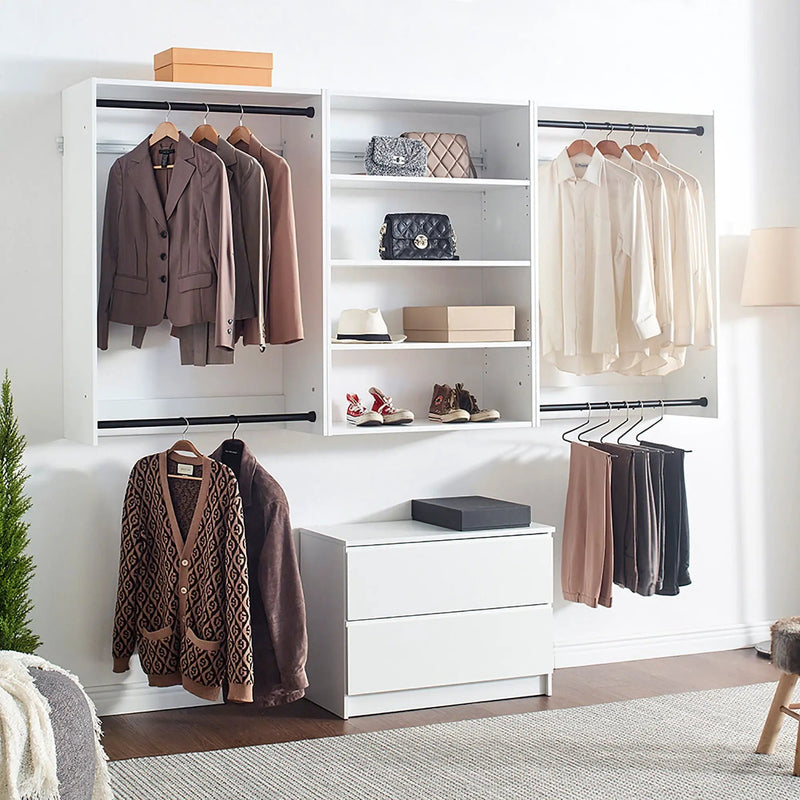 Devi - Wall Mounted Wood Closet System by HouseOfZazla