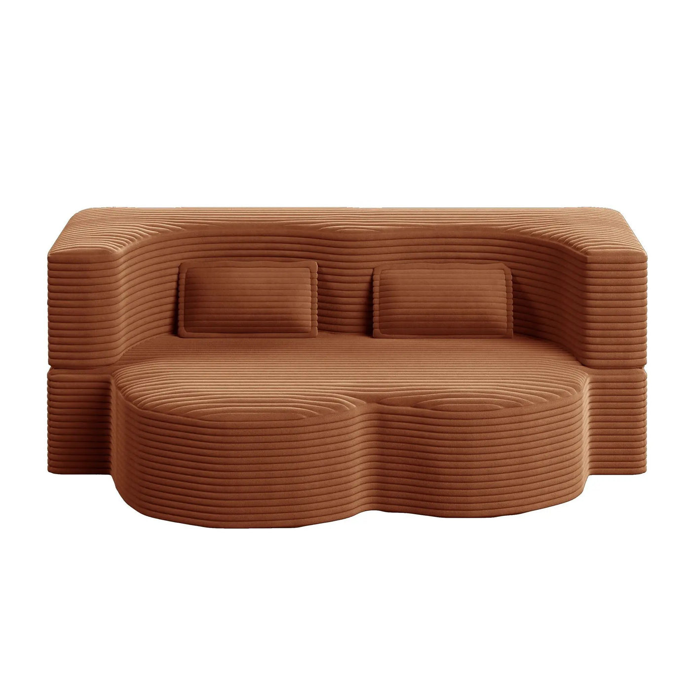Convertible Foam-Filled Sleeper Sofa Bed with 2 Pillows by HouseOfZazla