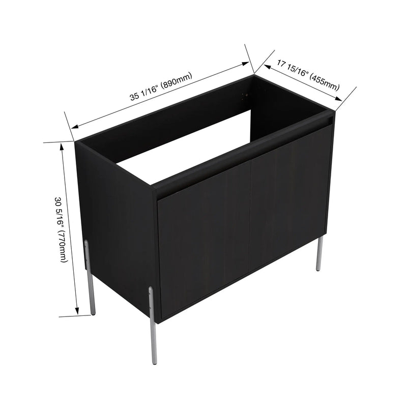 Freestanding Bathroom Vanity & Soft Close Cabinet Doors by HouseOfZazla