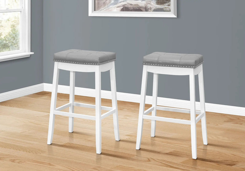 Comfortable Bar Stool, Bar Height, Saddle Seat, Transitional (Set of 2) by Unique Piece Furniture