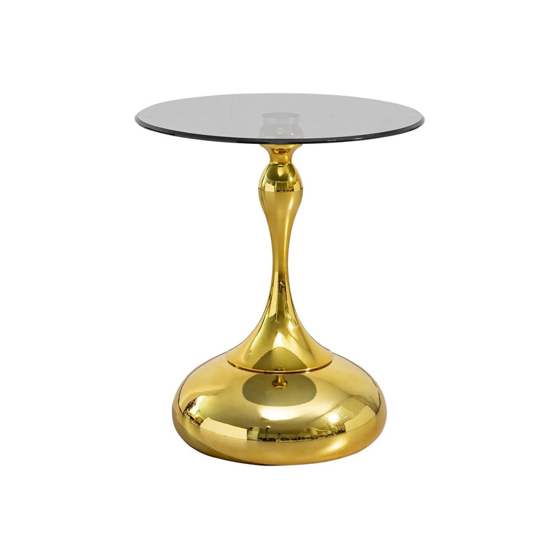 Modern Minimalist Coffee Table With Steel Legs And Tempered Glass Top by HouseOfZazla