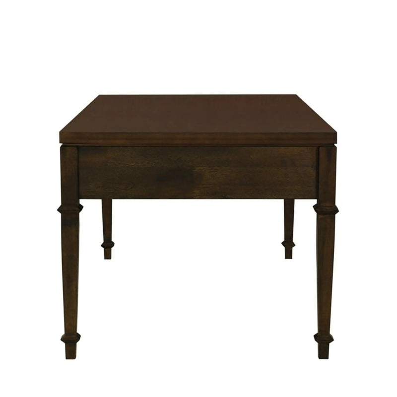 Fluted 2 Drawer Coffee Table - Brown by HouseOfZazla