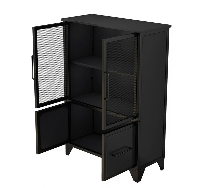 Storage Cabinet With 4 Iron Doors by HouseOfZazla