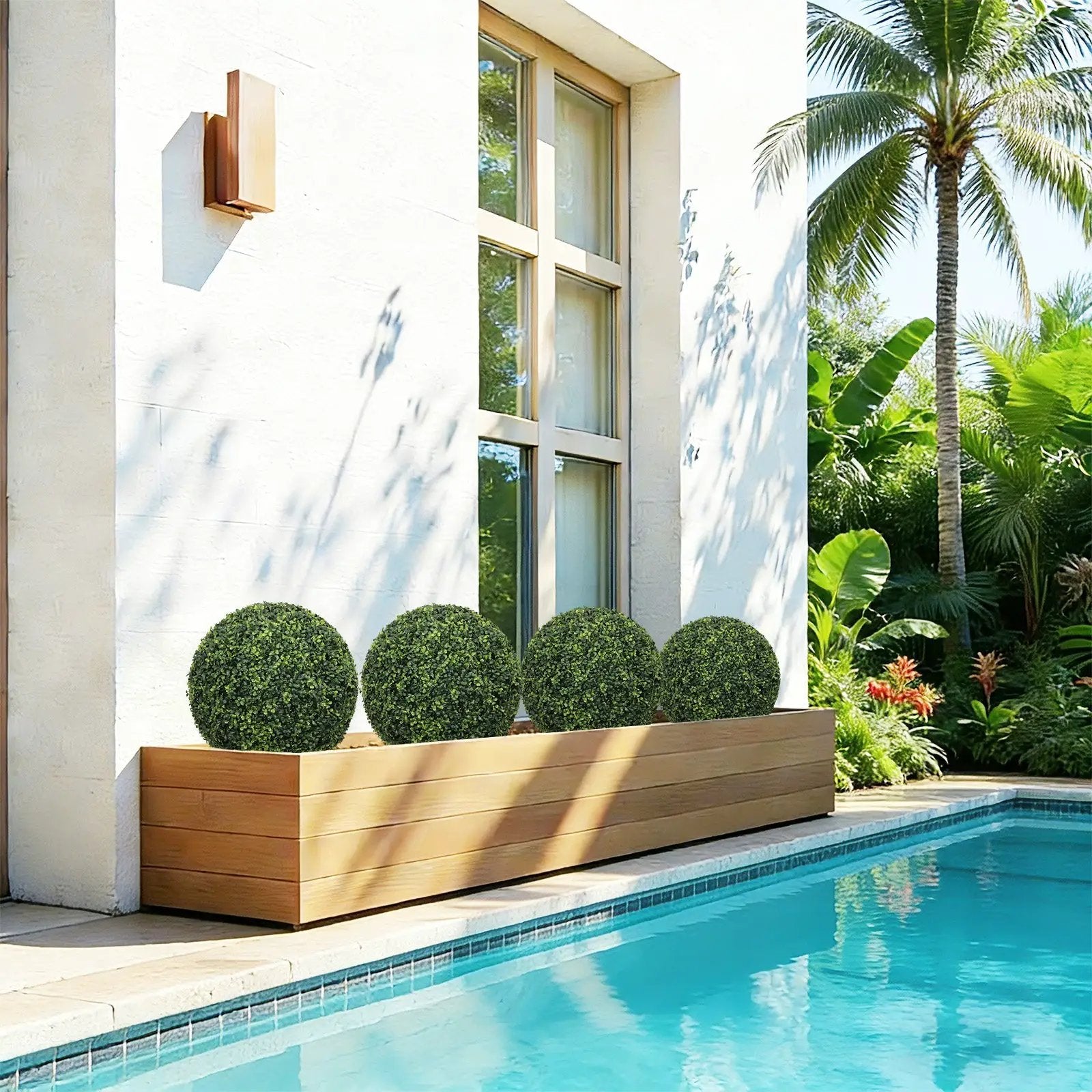 18.5In Dark Artificial Topiary Balls by HouseOfZazla