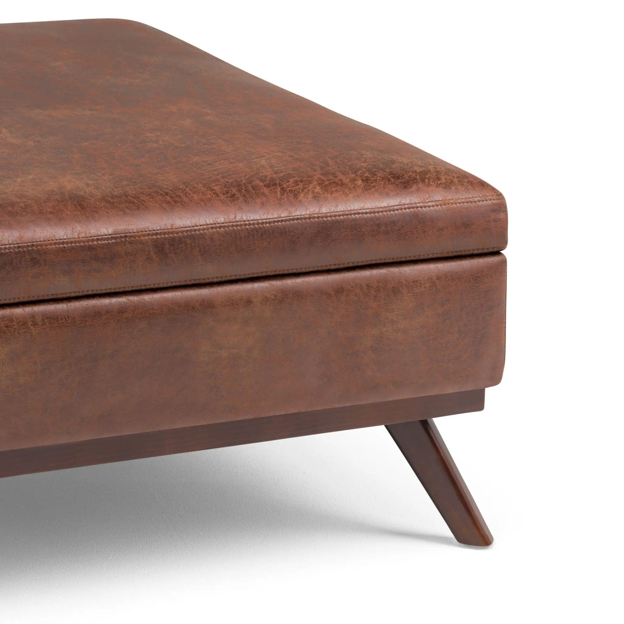 Owen - Multifunctional Square Coffee Table Storage Ottoman by Unique Piece Furniture