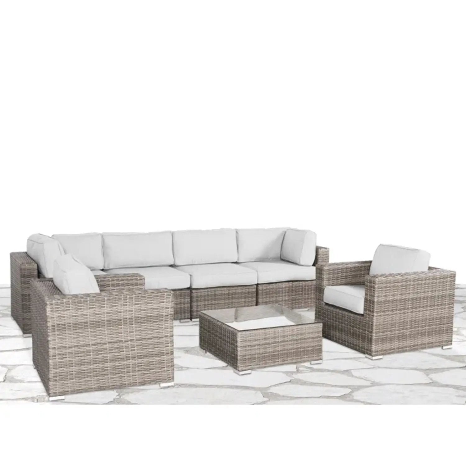 Stylish Entertainment Sectional Set, Outdoor Living by Unique Piece Furniture