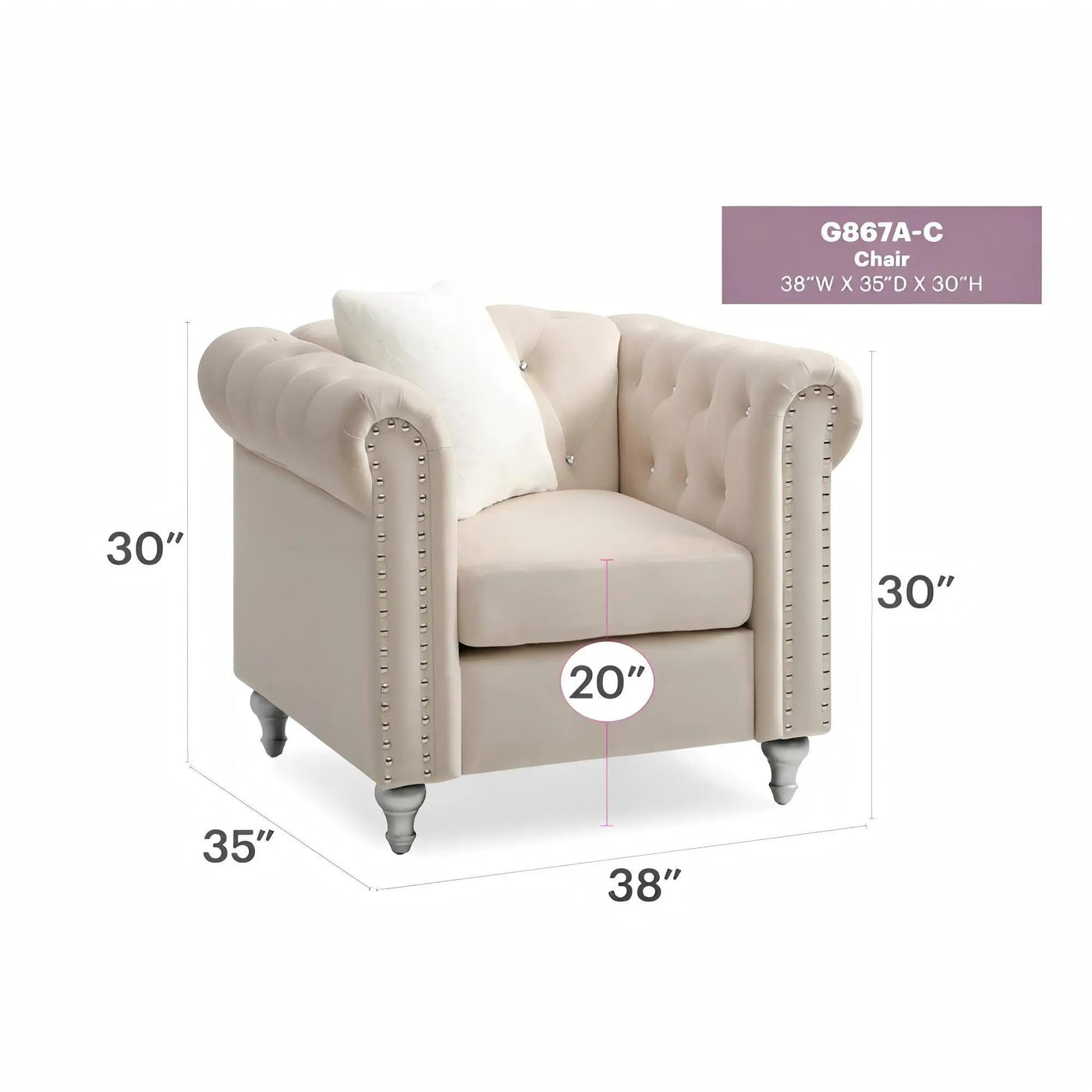 Stylish Contemporary Lounge Chair by Unique Piece Furniture