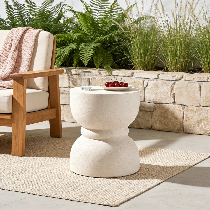 U_Style Outdoor Concrete Side Table by HouseOfZazla