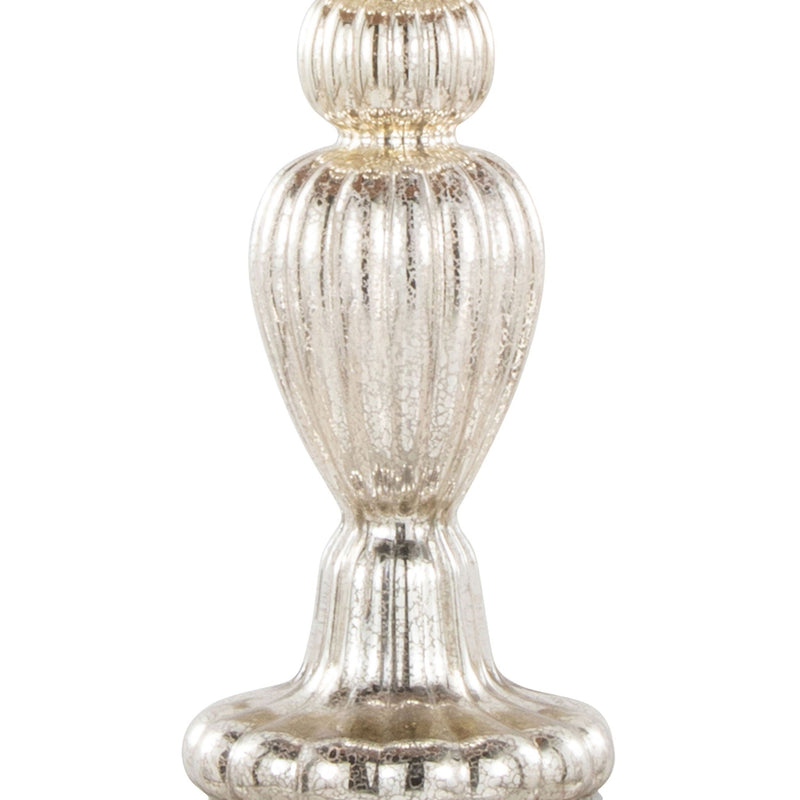 Spade - Contemporary Table Lamp (Set of 2) - Mercury / Nickel / Natural by HouseOfZazla