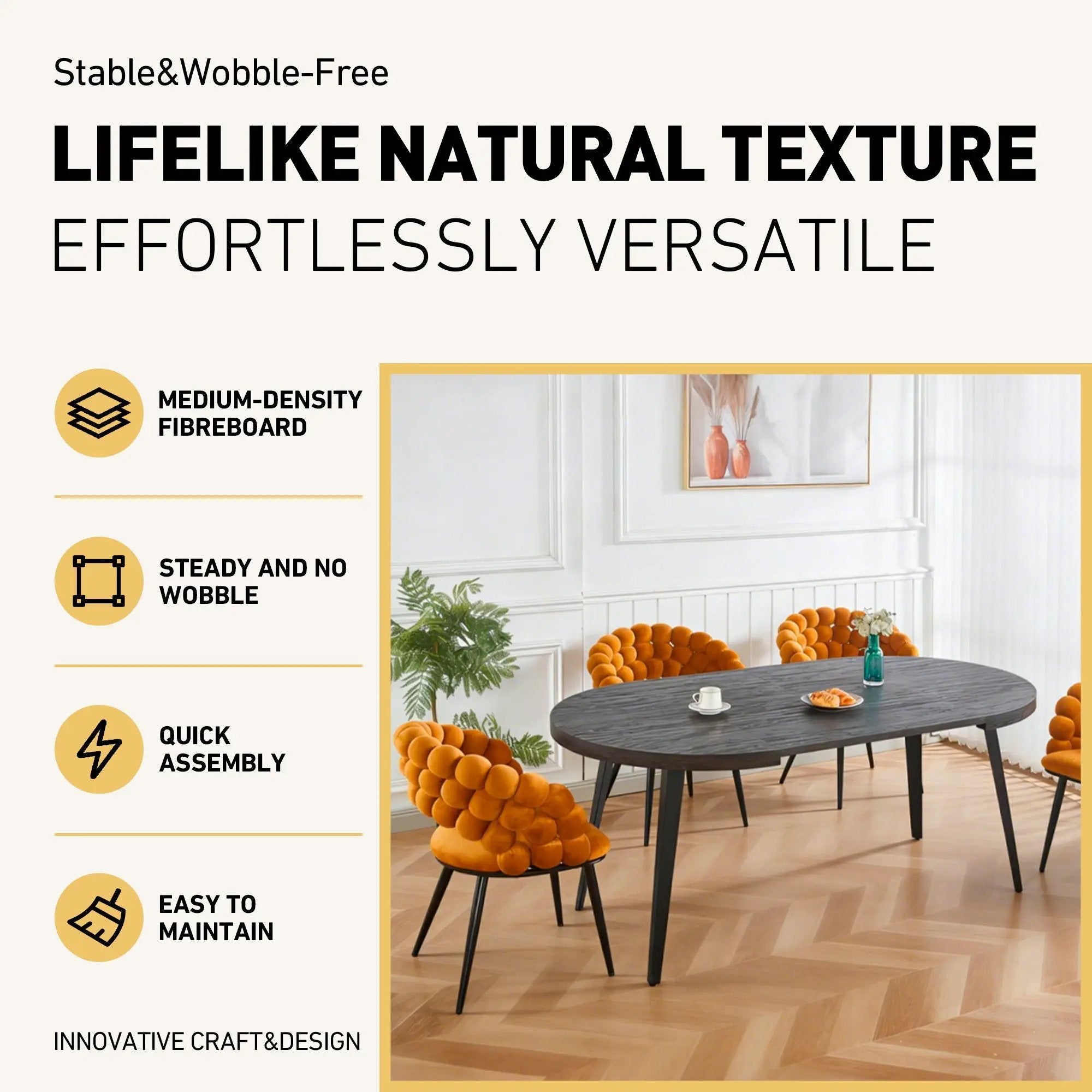 Extendable Dining Table - Black by HouseOfZazla