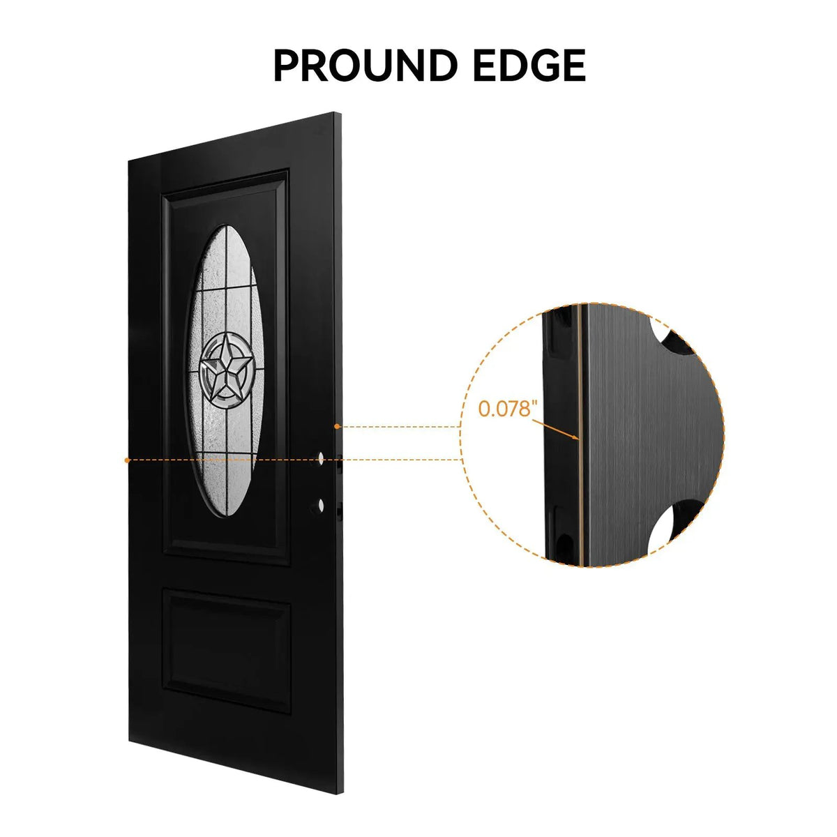 36"x80" Fiberglass Front Door by HouseOfZazla
