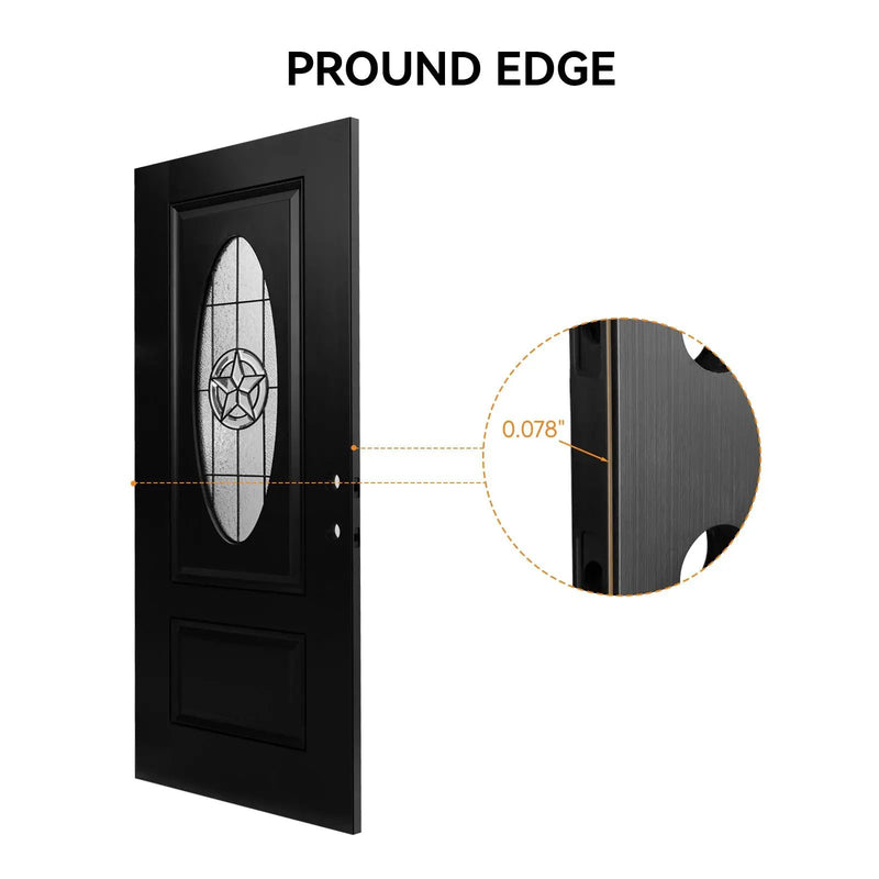 36"x80" Fiberglass Front Door by HouseOfZazla