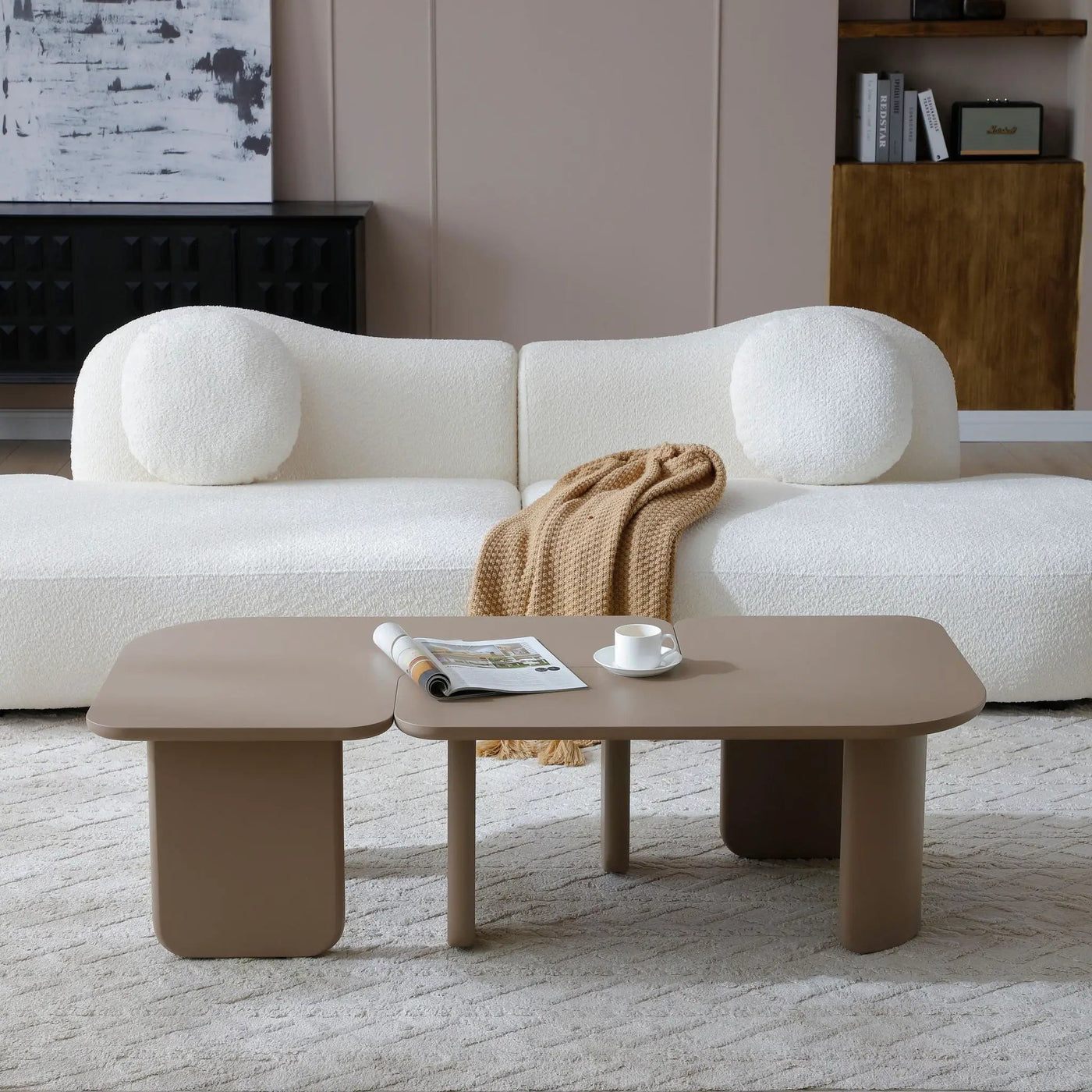 L-Shape Coffee Table For Living Room by Unique Piece Furniture