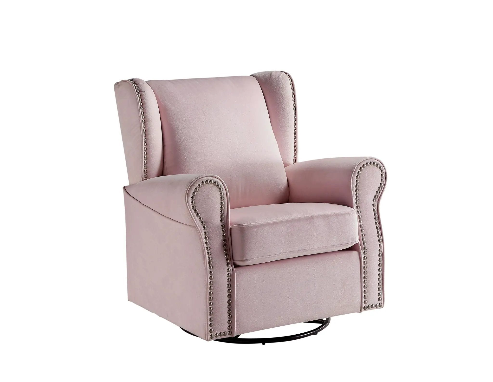 Tamaki - Glider Chair With Swivel - Pink by Unique Piece Furniture