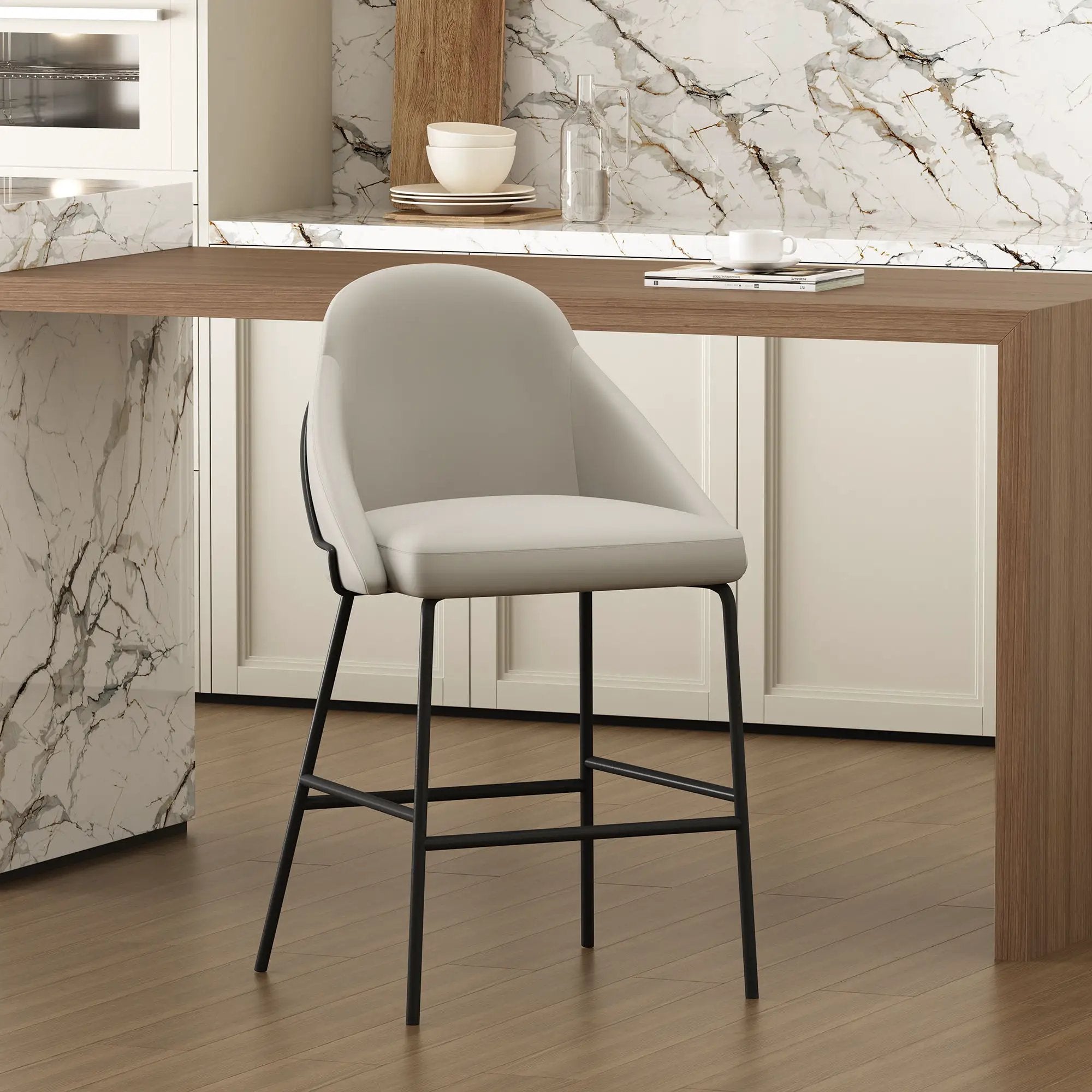Gracie - Upholstered Counter Stool by HouseOfZazla